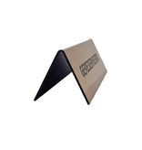 Gereserveerd bordje van acrylaat in brons met gravering 150x50mm  - per 1 stuk