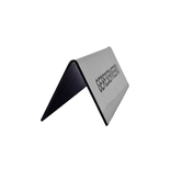 Gereserveerd bordje van acrylaat in zilver met gravering 150x50mm  - per 1 stuk