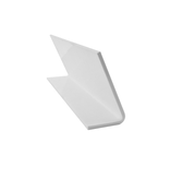 Blanco bureau naambordje Kelby van plexiglas - per 1 stuk