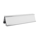 CombiCraft Bureau naambordje Clint in zilverkleurig aluminium met gegraveerde naamstrook 152x32mm - per 1 stuk