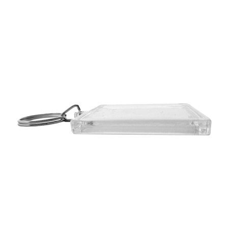 Plexiglas sleutelhanger blanco vierkant 50x50mm - per 1 stuk