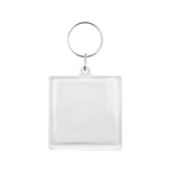 Plexiglas sleutelhanger blanco vierkant 50x50mm - per 1 stuk