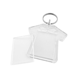 Plexiglas sleutelhanger blanco T-shirt 55x52mm - per 1 stuk