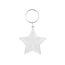 Plexiglas sleutelhanger blanco ster 50x41mm - per 1 stuk