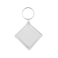 Plexiglas sleutelhanger blanco ruit klein 48x48mm - per 1 stuk
