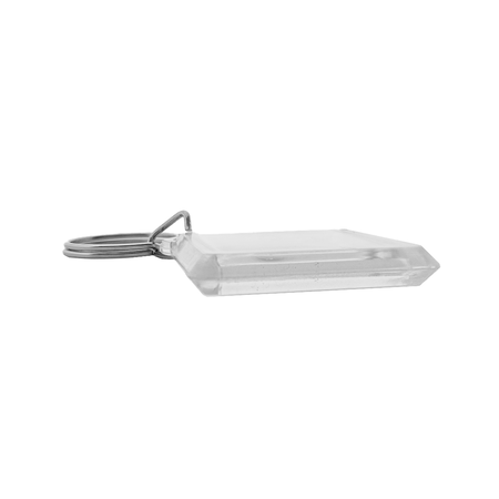 Plexiglas sleutelhanger blanco ruit klein 48x48mm - per 1 stuk