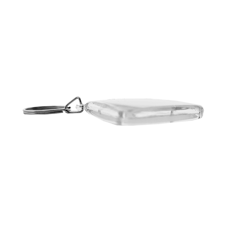 Plexiglas sleutelhanger blanco ruit groot 58x58mm - per 1 stuk