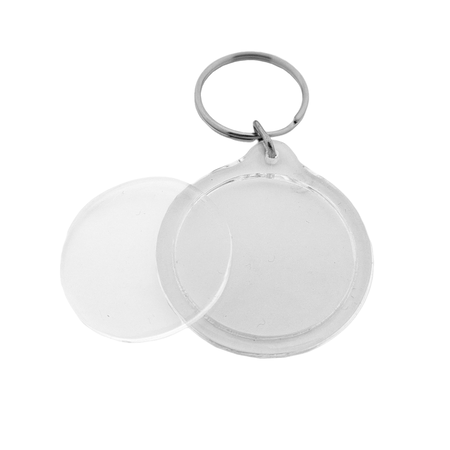 Plexiglas sleutelhanger blanco rond Ø40mm - per 1 stuk