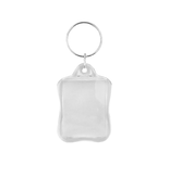 Plexiglas sleutelhanger blanco rechthoek retro 32x43mm - per 1 stuk