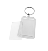 CombiCraft Plexiglas sleutelhanger blanco rechthoek middel 33x42mm - per 1 stuk