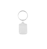 CombiCraft Plexiglas sleutelhanger blanco rechthoek klein 21x28mm - per 1 stuk