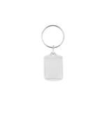 Plexiglas sleutelhanger blanco rechthoek klein 21x28mm - per 1 stuk