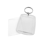 CombiCraft Plexiglas sleutelhanger blanco rechthoek groot 41x52mm - per 1 stuk