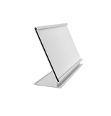 Bureau naambordje Royale zilverkleurig met acrylaat inschuifstrook met gravering 170x100mm - per 1 stuk