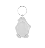 Plexiglas sleutelhanger blanco pinguïn 42x54mm - per 1 stuk