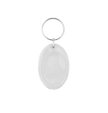 Plexiglas sleutelhanger blanco ovaal klein 33x49mm - per 1 stuk