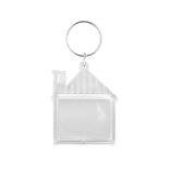 Plexiglas sleutelhanger blanco huis 43x53mm - per 1 stuk