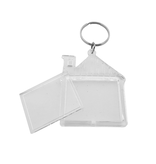 Plexiglas sleutelhanger blanco huis 43x53mm - per 1 stuk