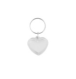 Plexiglas sleutelhanger blanco hart klein 30x30mm - per 1 stuk