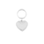 Blanco plexiglas sleutelhanger hart klein