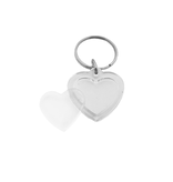 CombiCraft Plexiglas sleutelhanger blanco hart klein 30x30mm - per 1 stuk