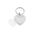 Plexiglas sleutelhanger blanco hart klein 30x30mm - per 1 stuk