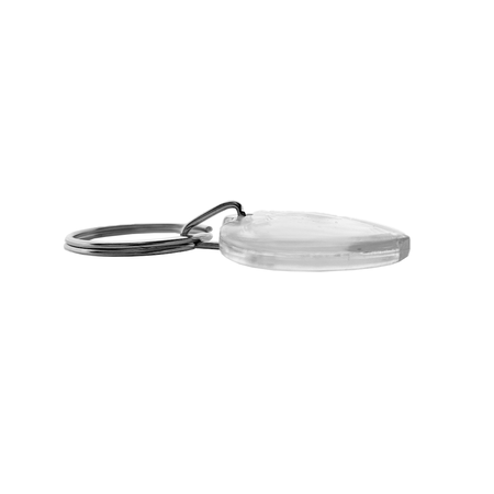 Plexiglas sleutelhanger blanco hart klein 30x30mm - per 1 stuk