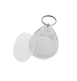 Plexiglas sleutelhanger blanco druppel 32x53mm - per 1 stuk