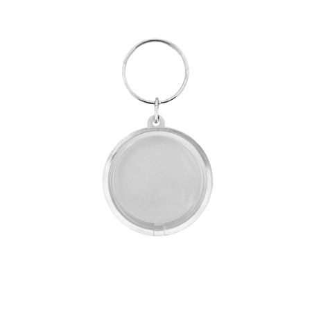 Plexiglas sleutelhanger blanco cirkel klein Ø43mm - per 1 stuk