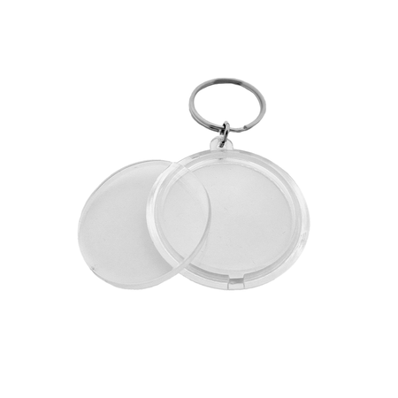 Plexiglas sleutelhanger blanco cirkel klein Ø43mm - per 1 stuk