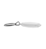 Plexiglas sleutelhanger blanco cirkel klein Ø43mm - per 1 stuk