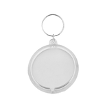 Plexiglas sleutelhanger blanco cirkel groot Ø47mm - per 1 stuk