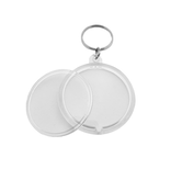 CombiCraft Plexiglas sleutelhanger blanco cirkel groot Ø47mm - per 1 stuk