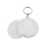 Plexiglas sleutelhanger blanco cirkel groot Ø47mm - per 1 stuk