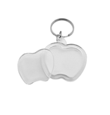 Plexiglas sleutelhanger blanco appel 40x45mm - per 1 stuk