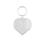 Plexiglas sleutelhanger blanco hart groot 50x50mm - per 1 stuk