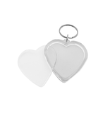 CombiCraft Plexiglas sleutelhanger blanco hart middel 48x50mm - per 1 stuk