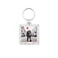 Plexiglas sleutelhanger met jouw foto vierkant geribbeld 39x39mm - per 1 stuk