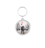 Plexiglas sleutelhanger met jouw foto cirkel klein Ø43mm - per 1 stuk