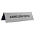 Gereserveerd bordje acrylaat zilver
