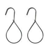 Goederenring met ophanghaak in druppelvorm - per 10 stuks