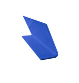 Bureau naambordje Kelby blauw met functietitel van plexiglas - per 1 stuk