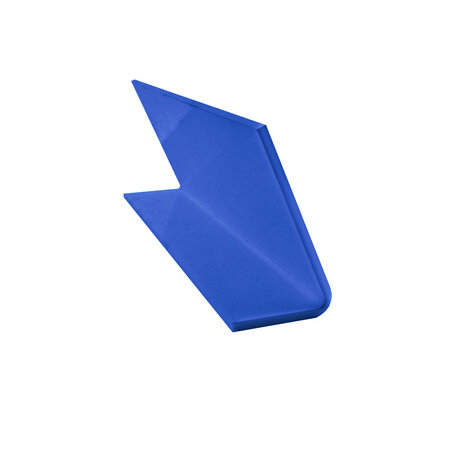 Bureau naambordje Kelby blauw met functietitel van plexiglas - per 1 stuk