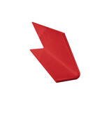 CombiCraft Bureau naambordje Kelby rood met functietitel van plexiglas - per 1 stuk