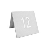 CombiCraft Tafelnummer van aluminium in zilver 60x50x2mm  - per 1 stuk