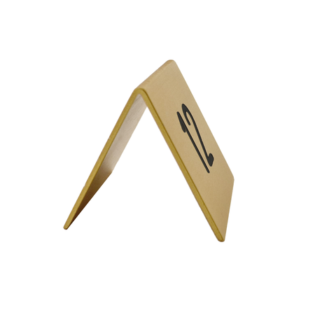 CombiCraft Tafelnummer van aluminium in goud 60x50x2mm - per 1 stuk