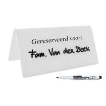 Gereserveerd voor bordje met marker