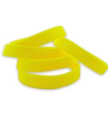 Siliconen of rubberen Polsbandjes blanco zonder opschrift, maar wel in vier kleuren te verkrijgen vanaf 1 stuks.