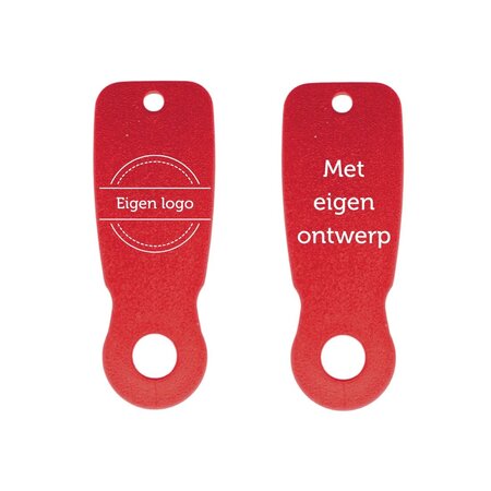 CombiCraft Caddy-Key winkelwagenmunt met eigen ontwerp in diverse kleuren van kunststof - per 100 stuks