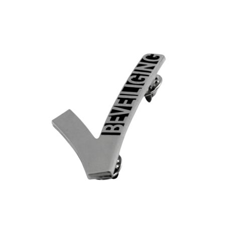 Beveiligings embleem, - Security embleem of Beveiligingsspeld voor particuliere beveiligers, de bekende V-pin in de maat 40x60mm